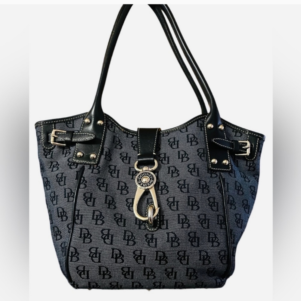 Denim Navy Dooney & Bourke Shoulder Bag Pre-owned